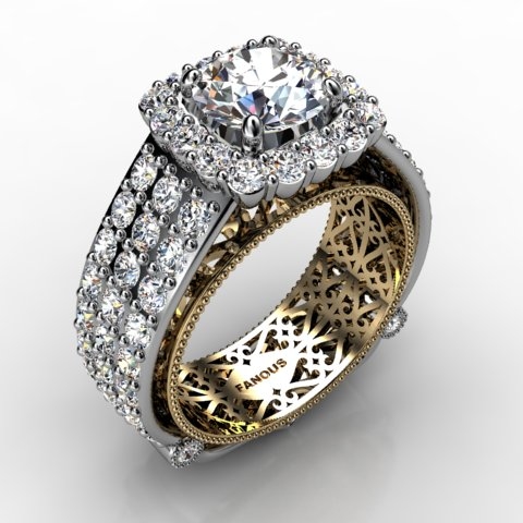 18k White Gold Engagement Ring 2.428ct - 0201116-18kw